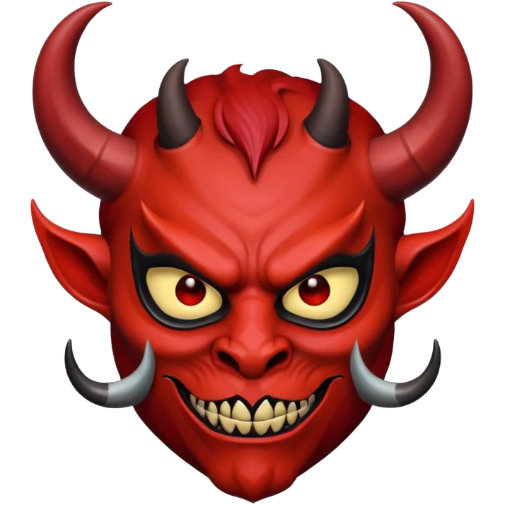 Devil wearing mask emoji