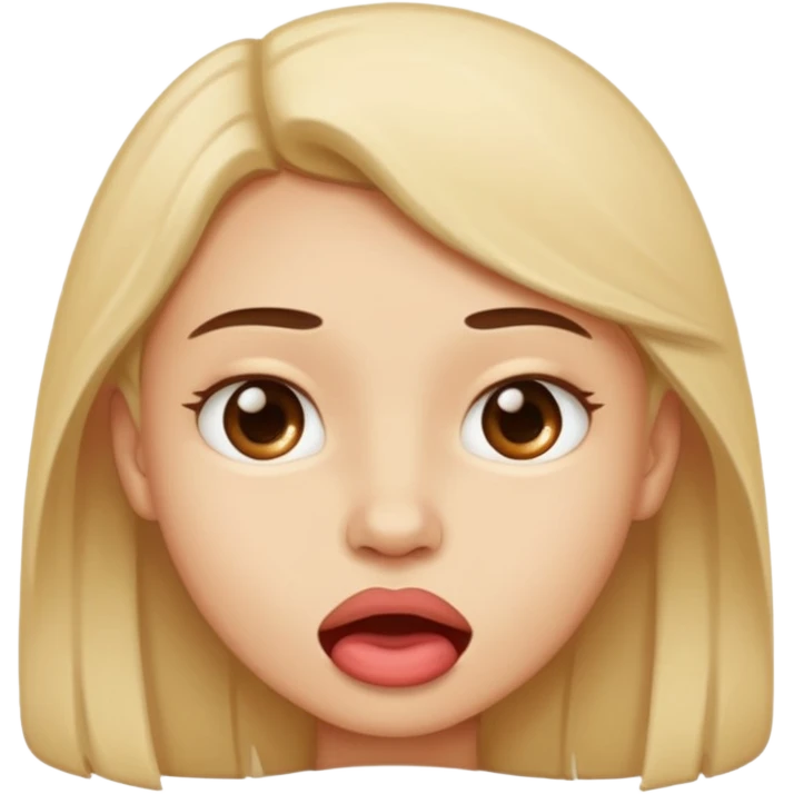 lip biting emoji