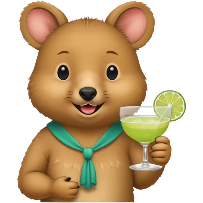 quokka having margarita emoji