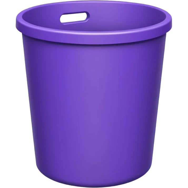 round purple bin empty emoji