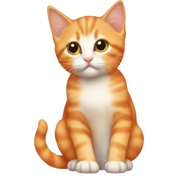 Orange kitten emoji