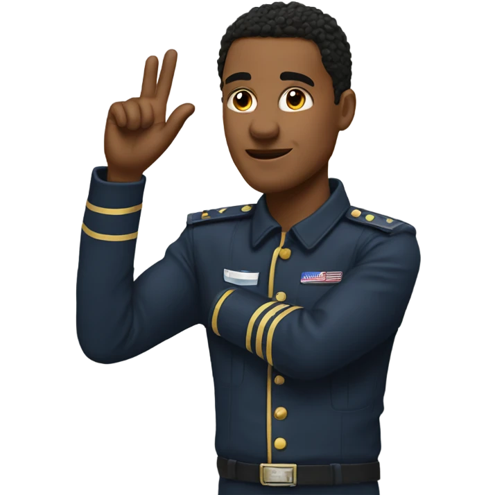 5 boom salute emoji