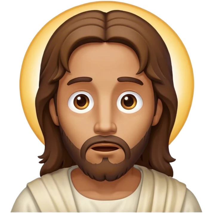 Jesus very surprised emoji