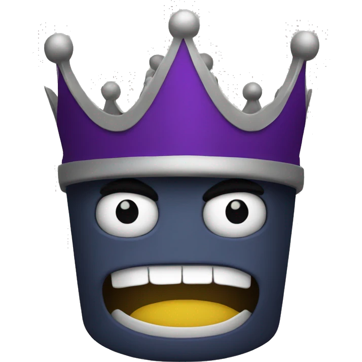 Evil crown emoji