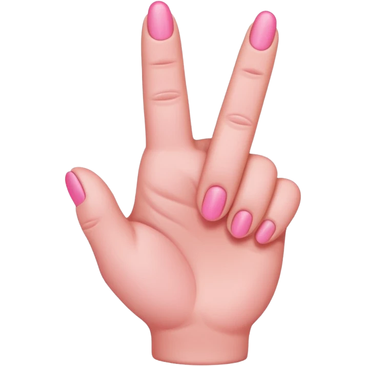 Pink middle finger emoji | AI Emoji Generator
