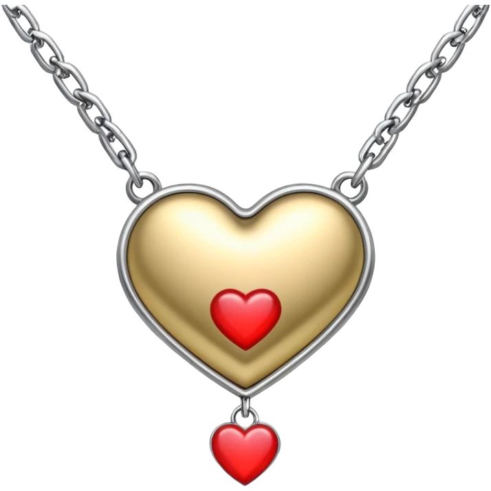 pendant with a meaningful symbol like a heart or infinity sign on a delicate chain emoji