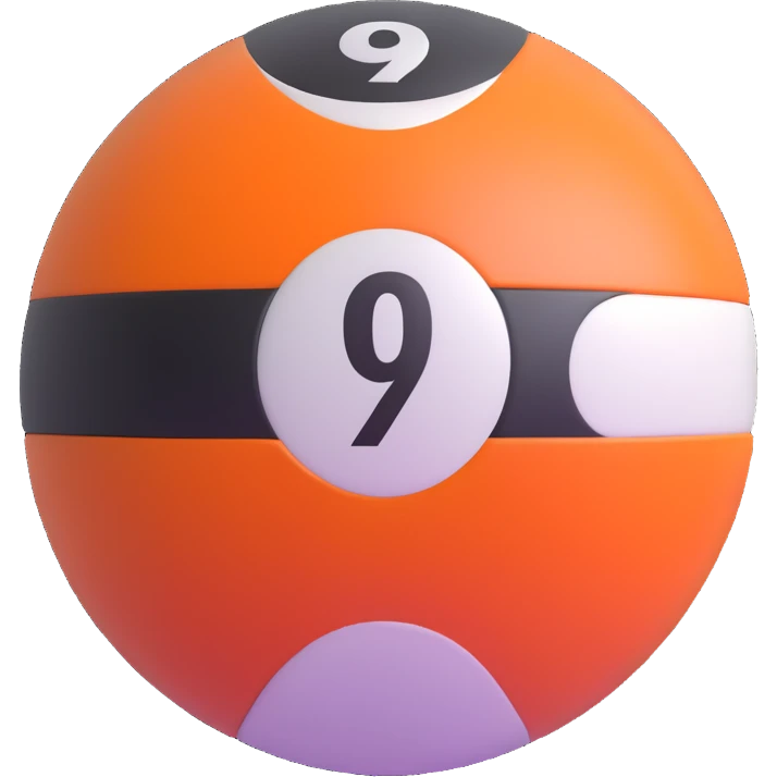 pool ball number 9 emoji