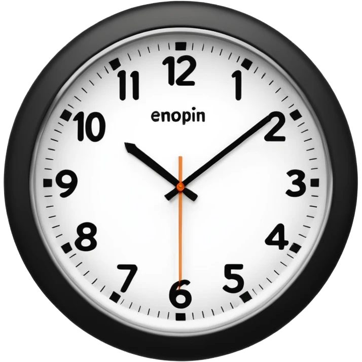 wall clock showing 8 am emoji