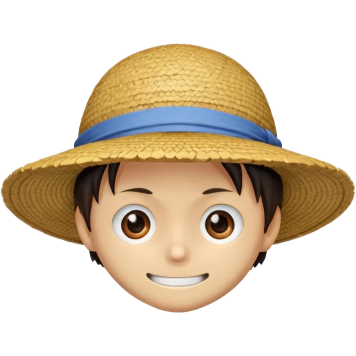 Luffy's strawhat emoji