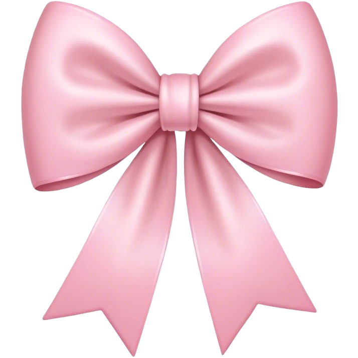 Light pink bow emoji