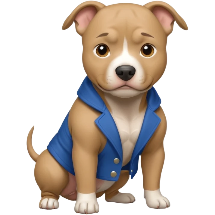 Pitbull blue fawn emoji