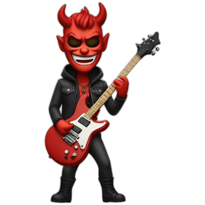 Rockstar devil emoji