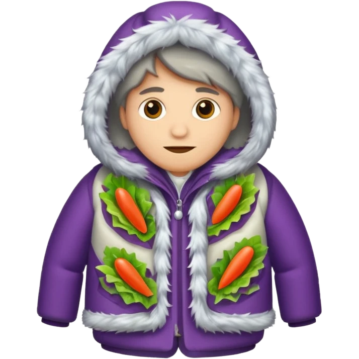 salad herring under a fur coat emoji