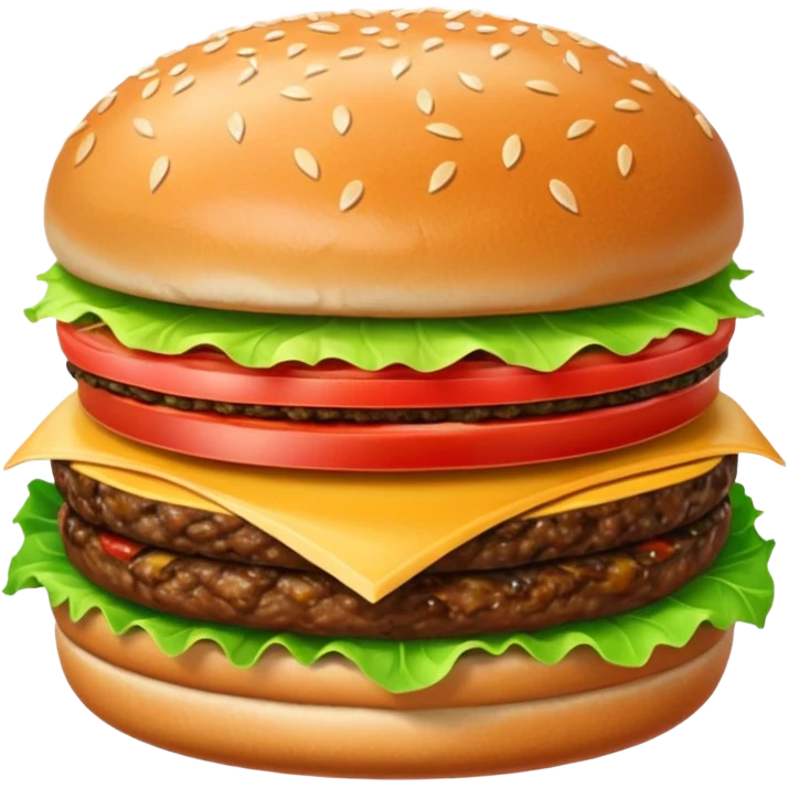 Hamburger emoji single meat  emoji
