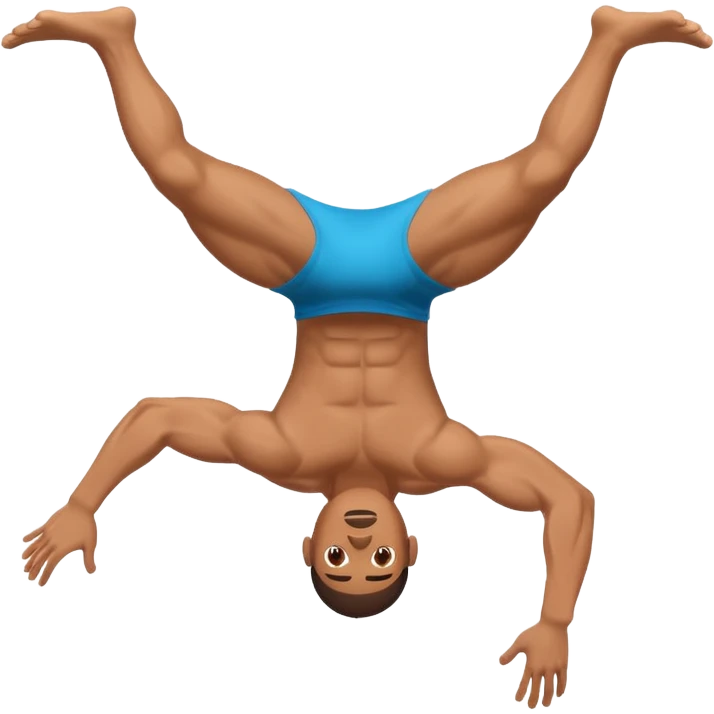 Guy doing a backflip emoji