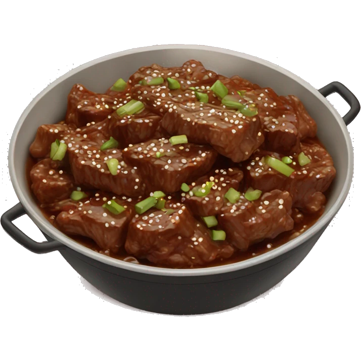 mongolian beef  emoji