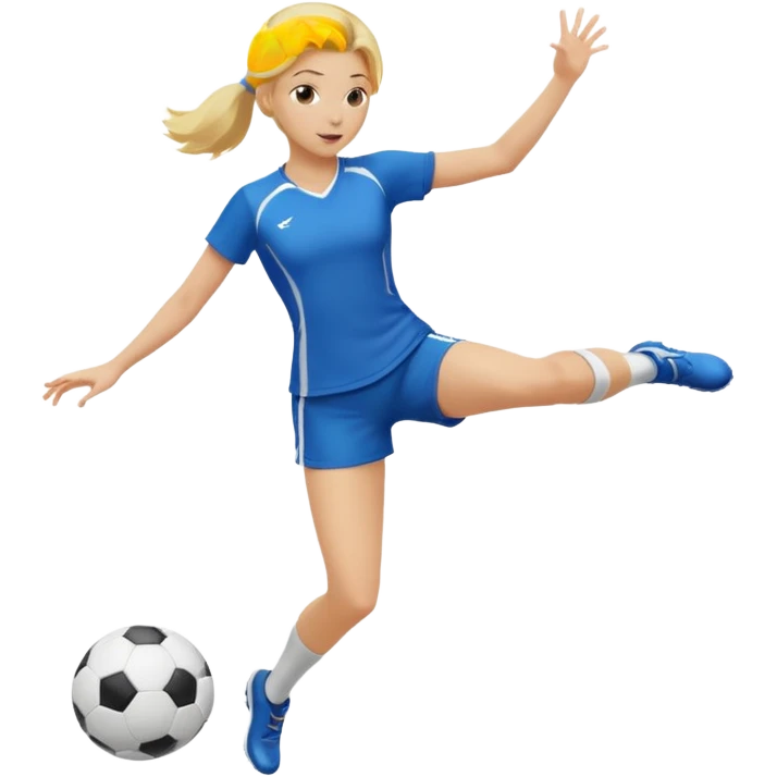 공차고있는 여자 아이 emoji