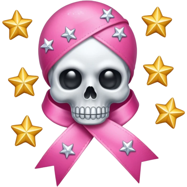 Make this 💀 with a 🎀 and some ✨ emoji