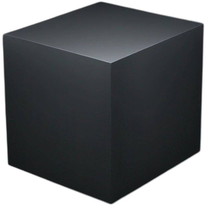 Black cube emoji
