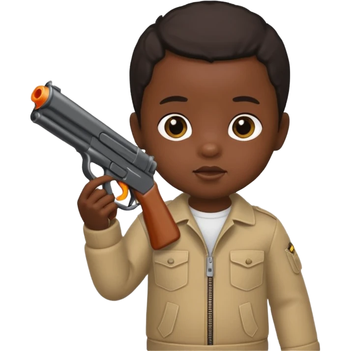 👶🏿🔫 emoji