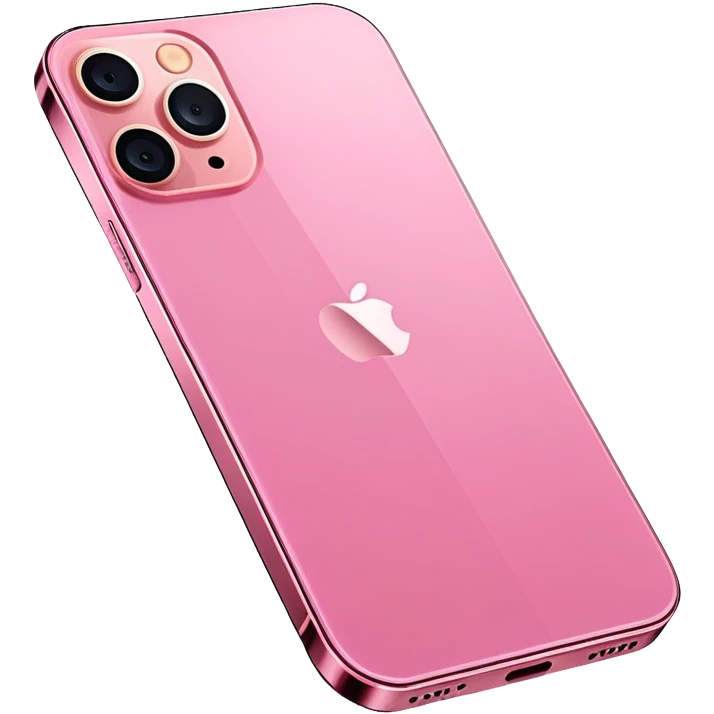 Pink iphone 12 pro max emoji