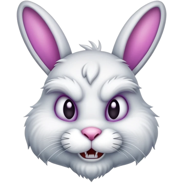 Easter bunny evil emoji