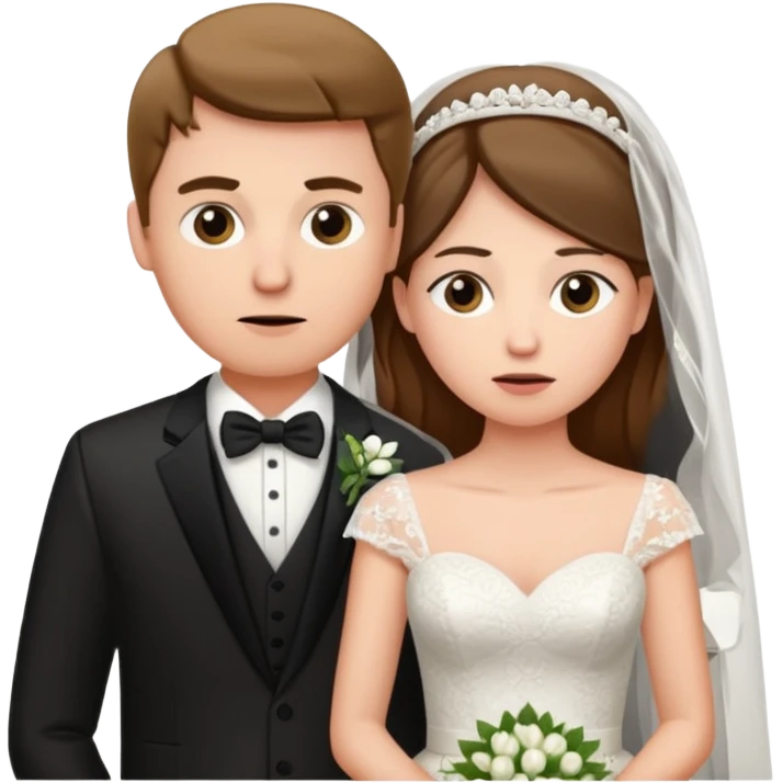 confused newlywed couple emoji