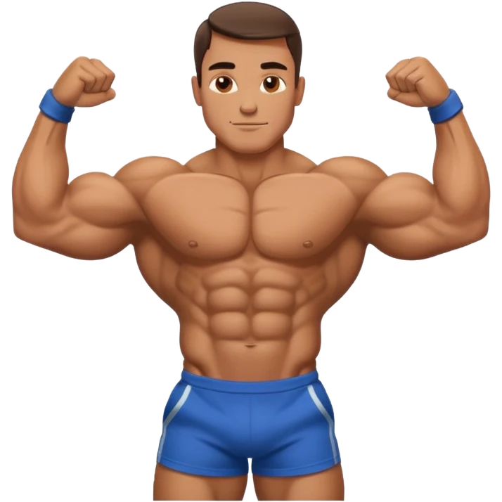 bodybuilder posing emoji