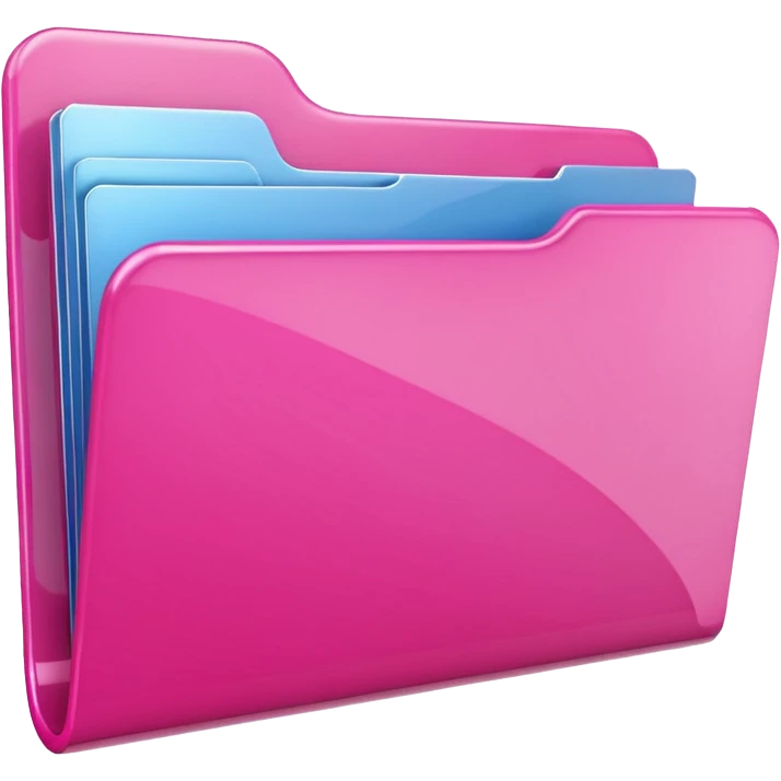 Pink empty folder emoji emoji