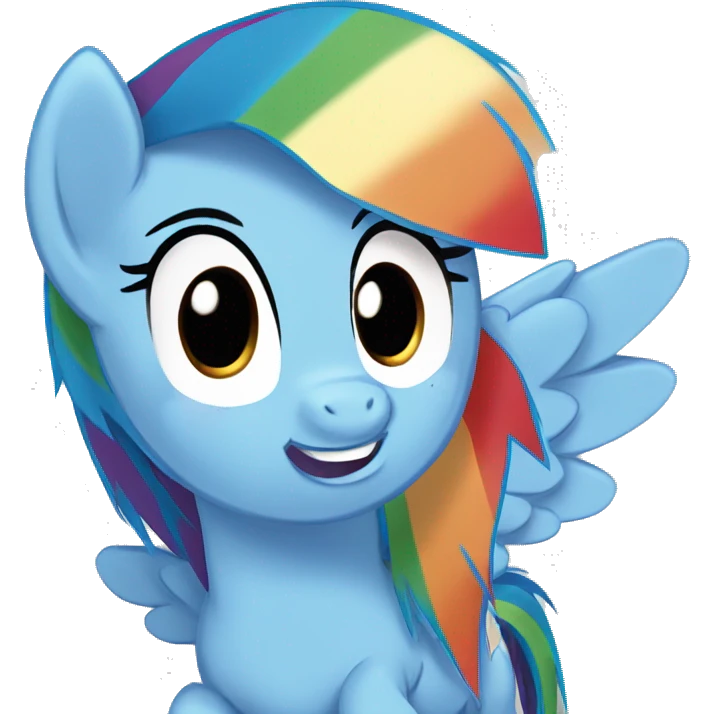 Rainbow dash emoji