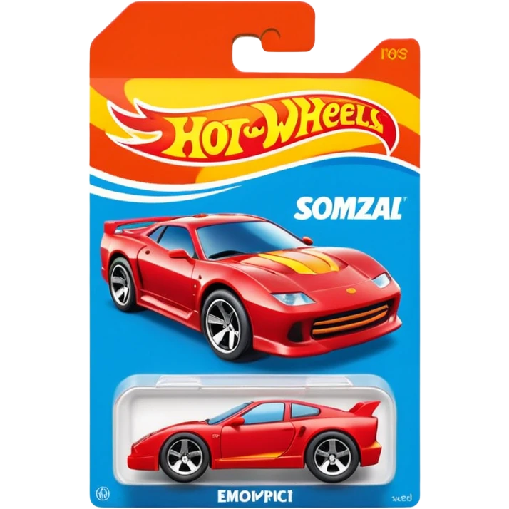 Hot Wheels car in package emoji