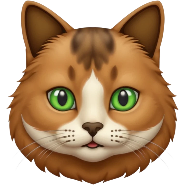 a cat with dark black moustache emoji