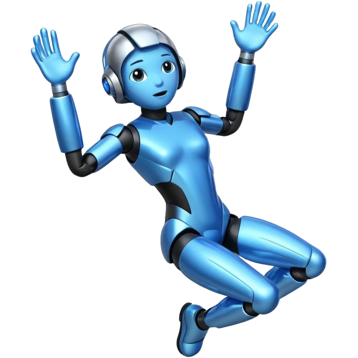 falling AI emoji