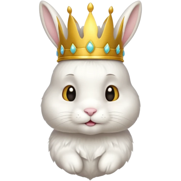 bunny with crown emoji