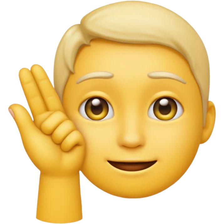 yellow emoji who do fingermouthing pose emoji