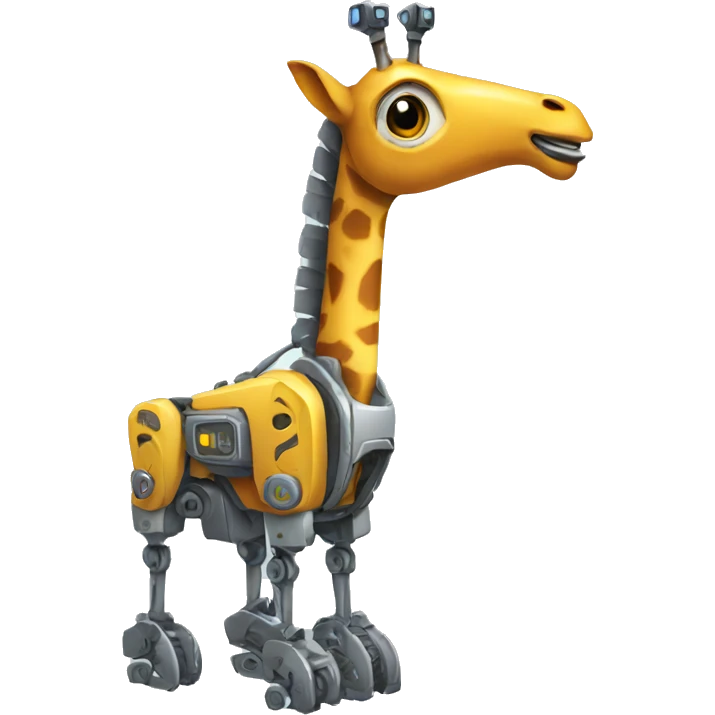Jirafa robot emoji