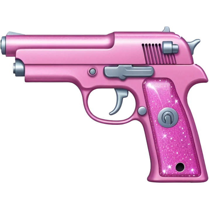 Pink glitter pistol emoji