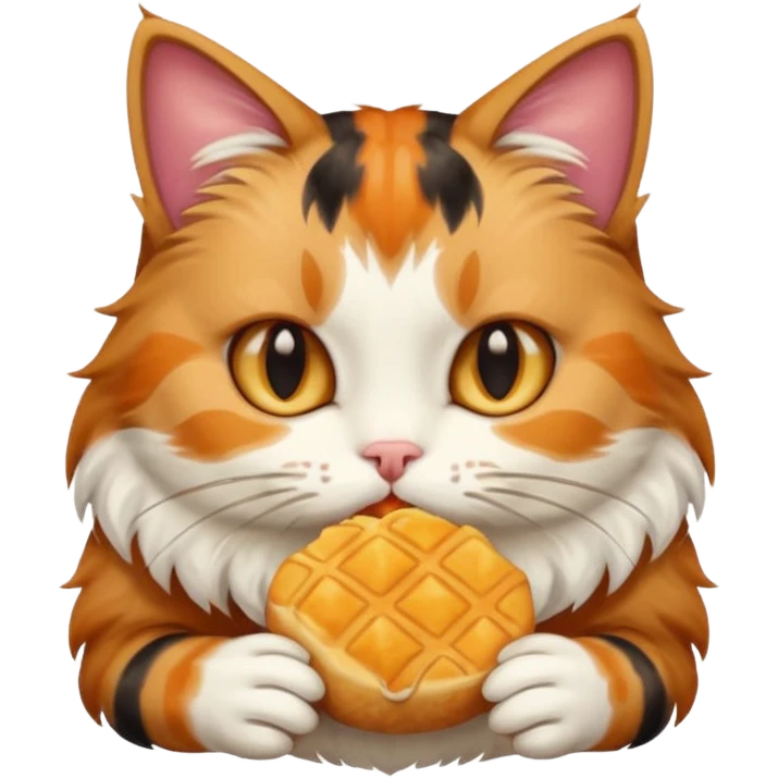 Cat eating  emoji