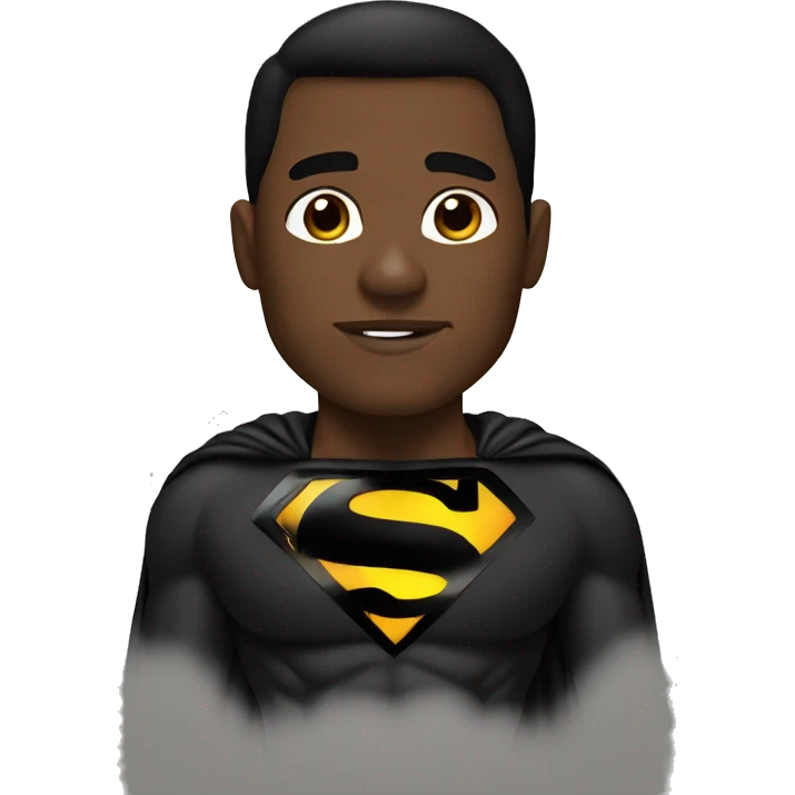 Black Super man  emoji