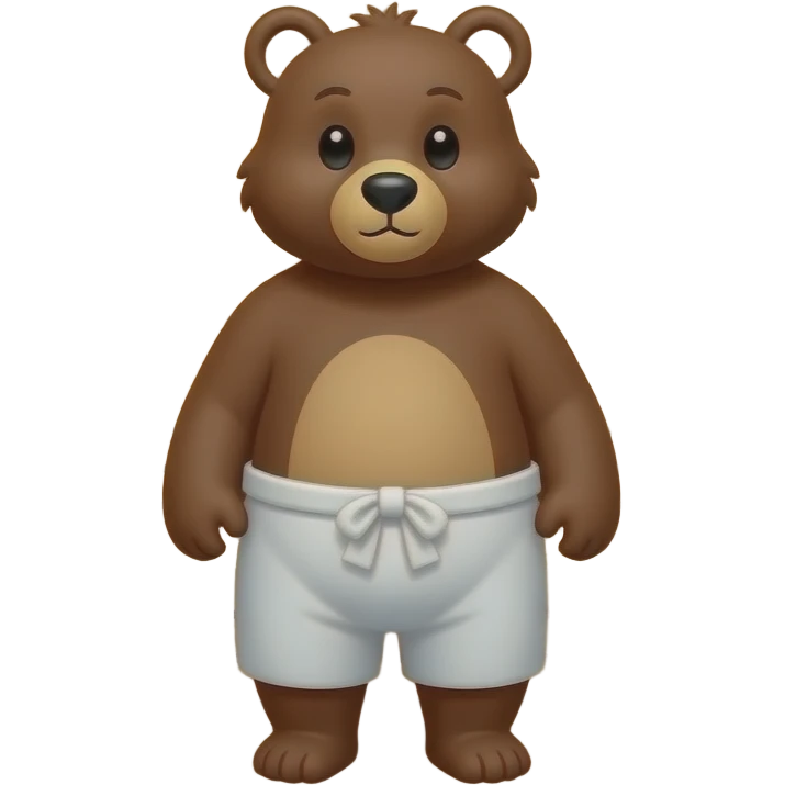 Bear in a sauna emoji