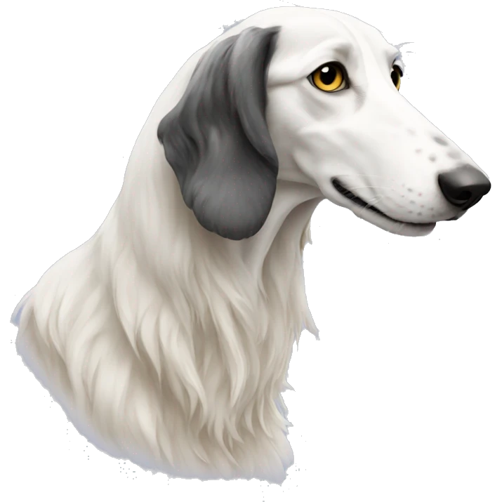 borzoi with livery long nose emoji
