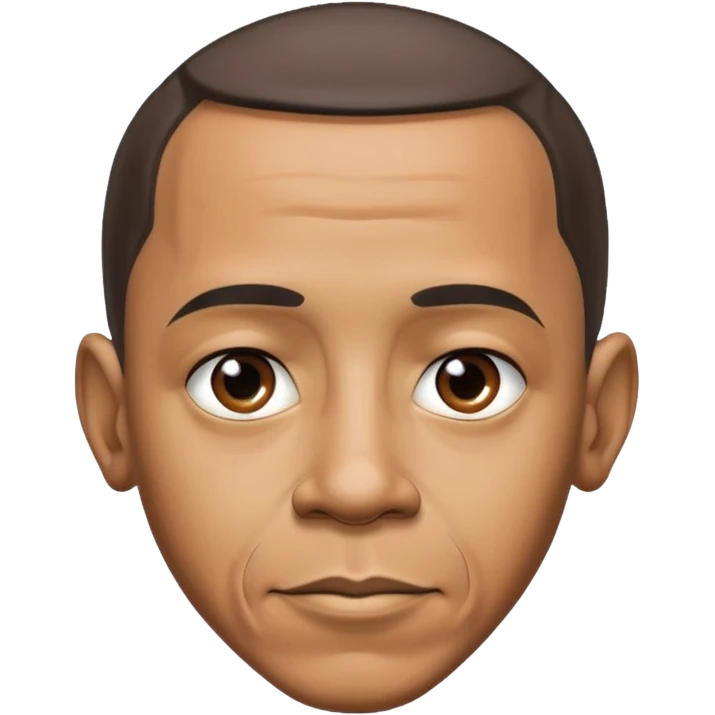barrack obama with a insanley large forhead emoji