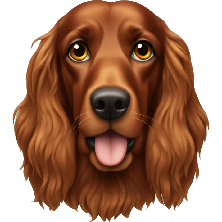 Irish setter dog emoji