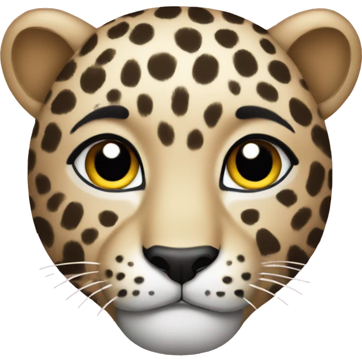 Leopard cute emoji