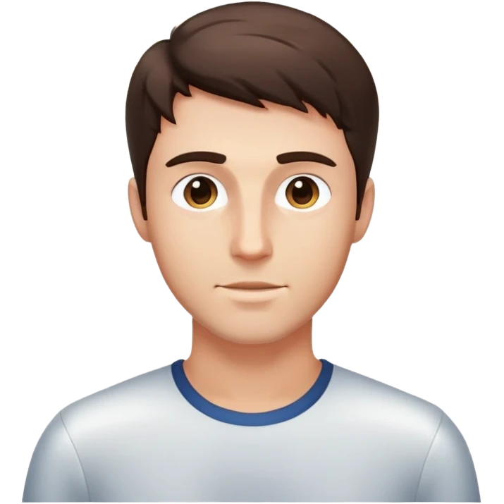 Rays of light behind brunette man standing emoji