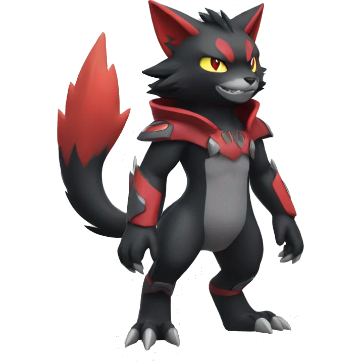 Litten-Zoroark full body emoji | AI Emoji Generator