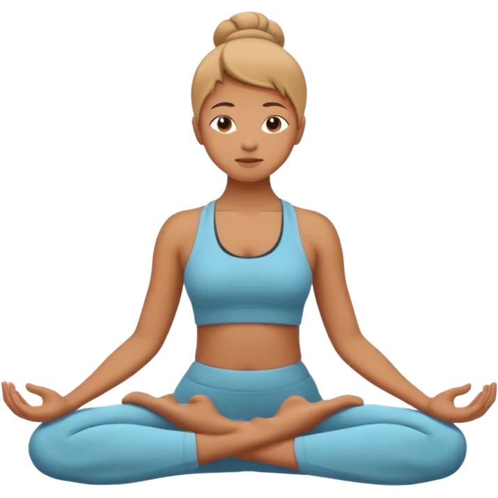 Pose de yoga emoji