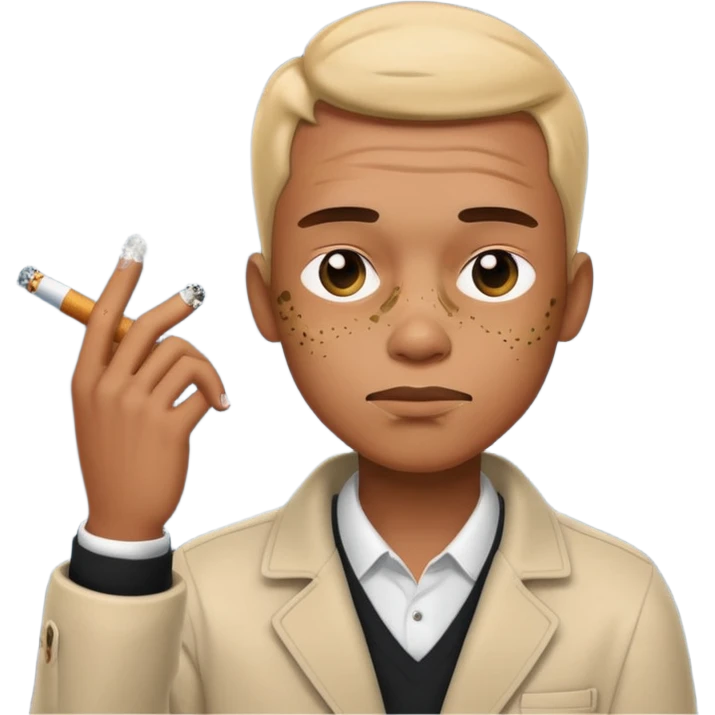 smoking a dab emoji