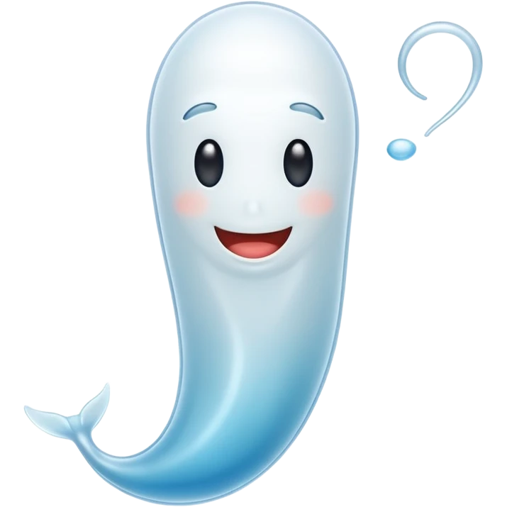 Sperm smiling emoji