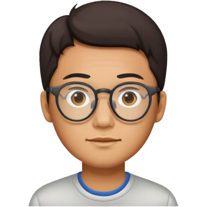 Chinese guy with glasses emoji